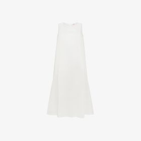 Off white cotton jersey dress