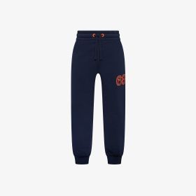 Pantaloni in felpa con logo fluo navy blue