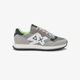 Sneaker Jaki 2.0 Fluo in nylon e suede grigio medio
