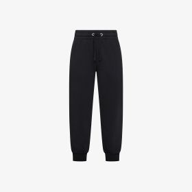 Pantaloni in felpa di cotone nero