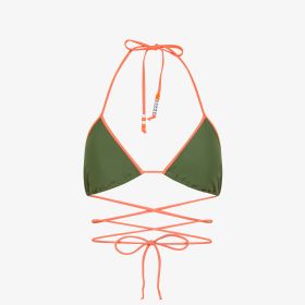 Bikini mare in nylon verde scuro