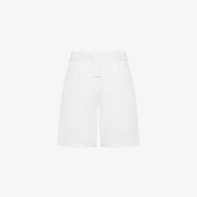 Bermuda in heavy popeline bianco panna