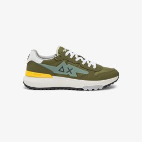 Military green Niki 2.0 Solid nylon and PU sneaker