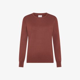 Maglia in cotone marrone cacao