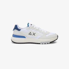 White Niki 2.0 Solid nylon and PU sneaker