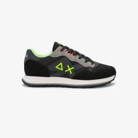 Black Jaki 2.0 Fluo nylon and suede sneaker