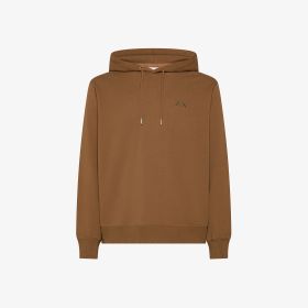 Cacao brown cotton hoodie