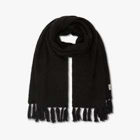 Sciarpa in misto lana nero