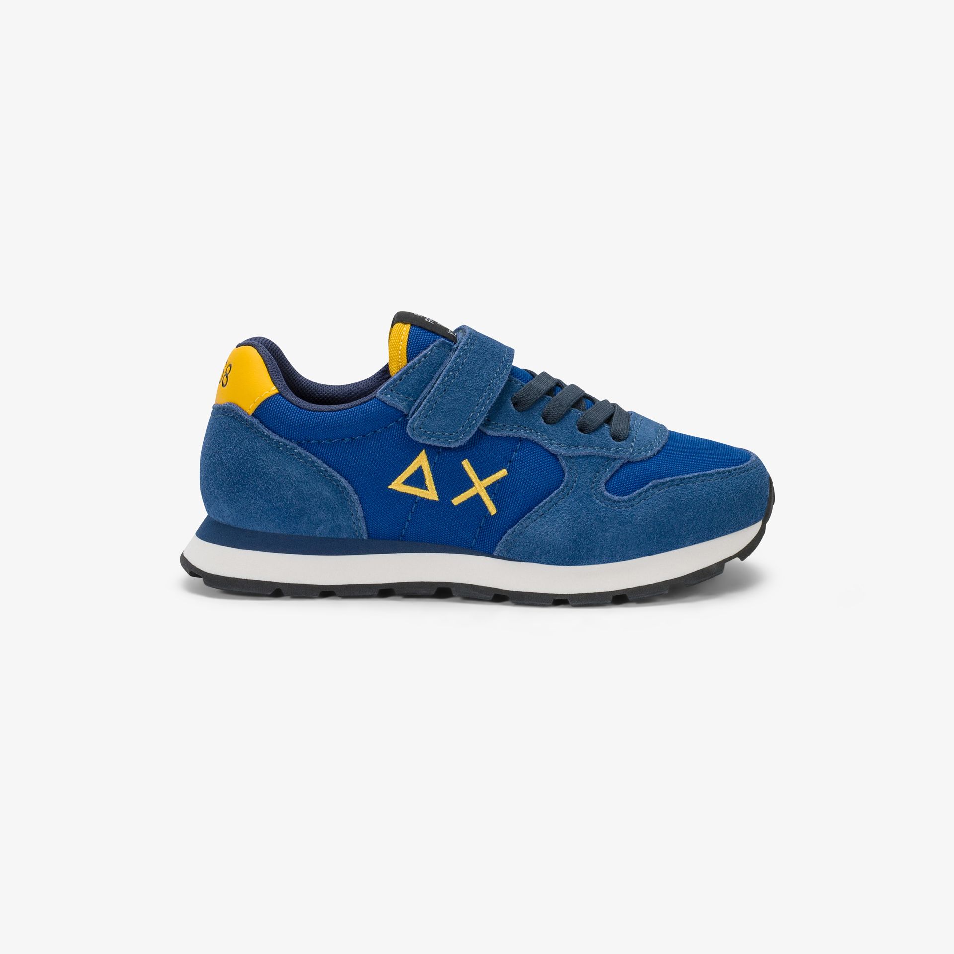 Sneaker Boy's Tom Solid in nylon e suede royal blue