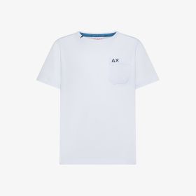 White cotton jersey T-shirt