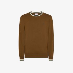 Maglia in lana e cotone con righe volpe