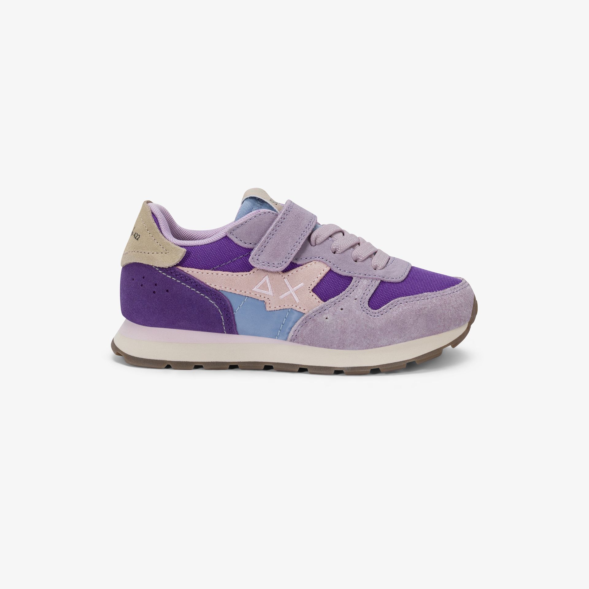 Sneaker Girl's Stargirl Multicolor in suede e nylon viola