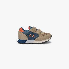 Sneaker Boy's Jaki Bicolor in nylon e suede beige scuro