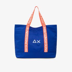 Shopping bag Cali in nylon blu royal