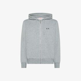Hoodie zip basic fleece l/s