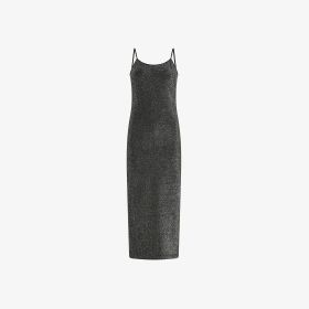 Black lurex dress