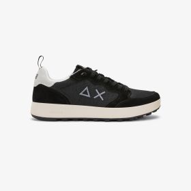 Sneaker Genius in nylon e suede nero