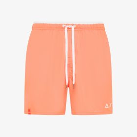 Shorts mare in nylon arancio fluo