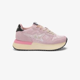 Sneaker Big Stargirl in velluto e suede rosa
