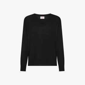 Maglia con scollo a V nero