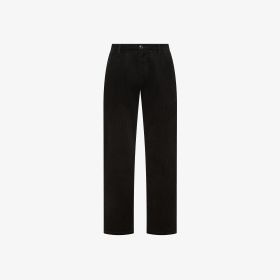 Black corduroy chinos