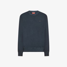 Felpa in cotone blu navy