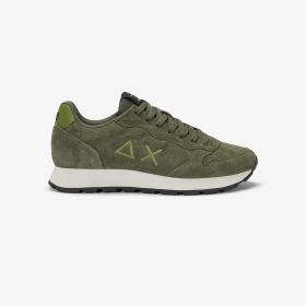 Sneaker Tom in suede militare scuro