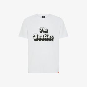 T-shirt The Beatles x SUN68 in jersey con stampa bianco