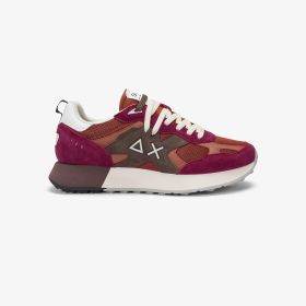 Sneaker Jaki Outdoor in mesh e suede bordeaux