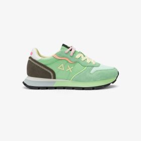 Sneaker Ally Color Explosion in suede e nylon verde menta
