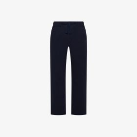 Pantaloni chino in cotone con coulisse navy blue