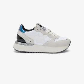 Sneaker Big Stargirl in nylon e suede bianco