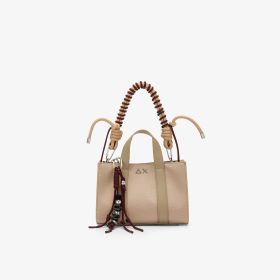Mini Everyday bag in tela di cotone beige scuro