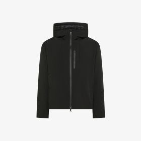 Hoodie soft shell down jacket