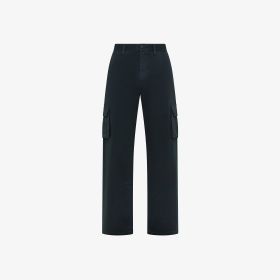 Navy blue cotton cargo pants