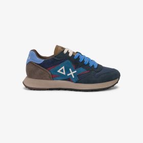 Sneaker Jaki Winter in suede e nylon navy blue