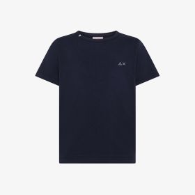 T-shirt in jersey di cotone navy blue