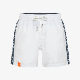 Shorts mare in nylon bianco