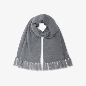 Sciarpa in misto lana grigio medio
