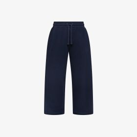 Pantaloni jogging in felpa di misto cotone navy blue