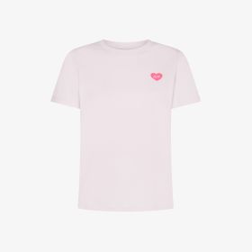 T-shirt in jersey di cotone rosa