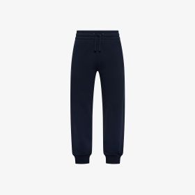 Pantaloni jogging in felpa di cotone navy blue