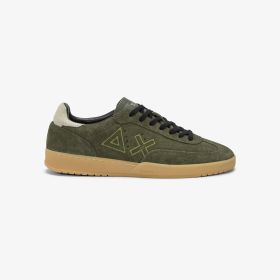 Dark military California Sun suede sneaker