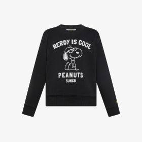 Black Peanuts cotton sweatshirt
