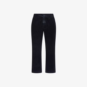 Navy blue cotton corduroy chino trousers