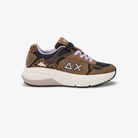 Fox Venus suede and mesh sneaker