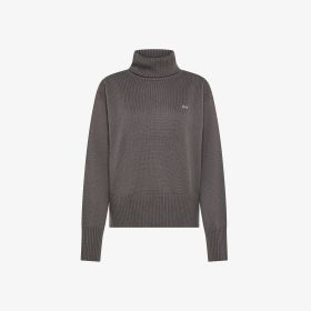 Dark grey wool turtleneck jumper