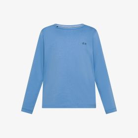 Avio cotton jersey t-shirt with long sleeves