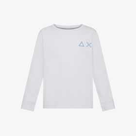 White cotton t-shirt with logo