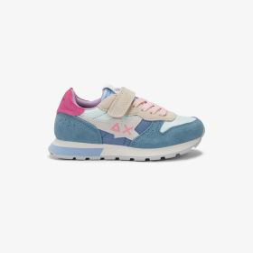 Sneaker Girl's Stargirl in suede e nylon verde acquamarina